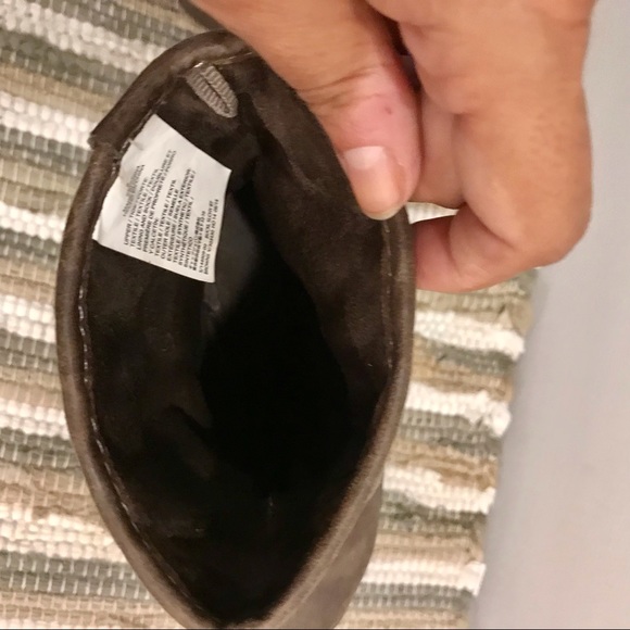 Taupe man made leather ankle fashion boots - Picture 7 of 8